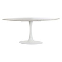 Mesa de Comedor Home ESPRIT Blanco Metal Mármol 180 x 100 x 76 cm