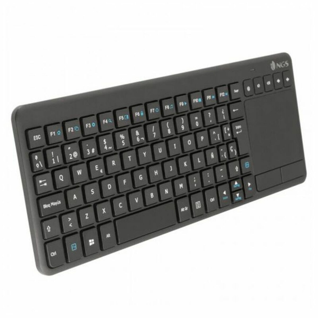 Teclado Inalámbrico NGS TV Warrior Negro Qwerty Español