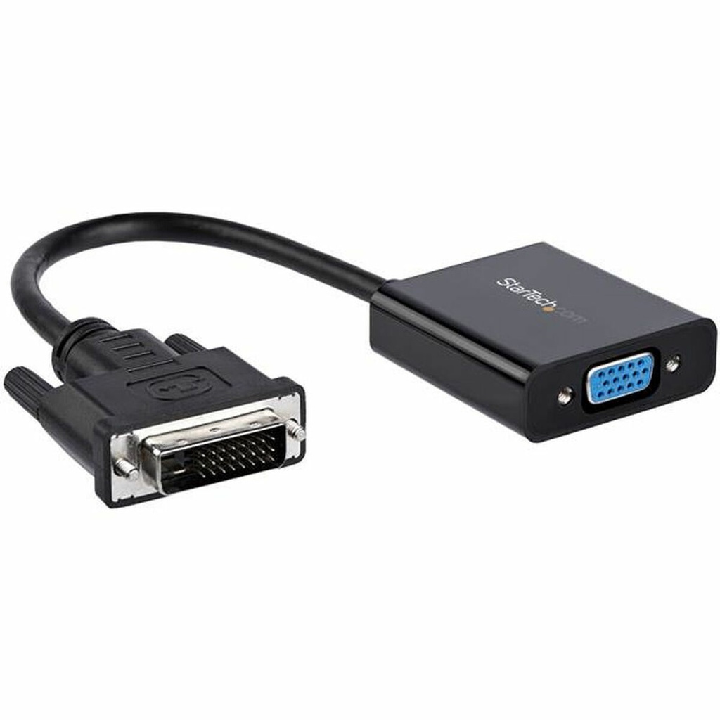 Adaptador DVI-D a VGA Startech DVI2VGAE             0,19 m Negro