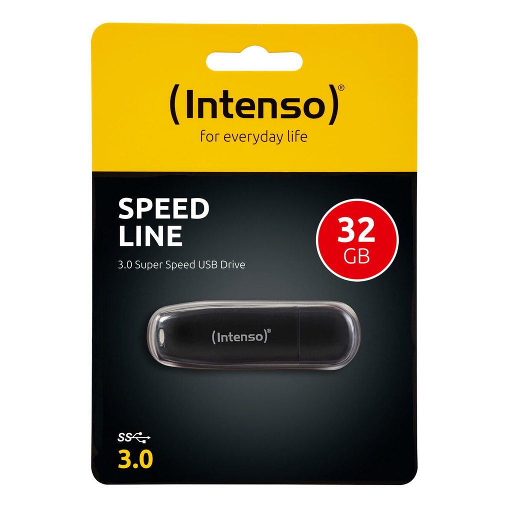 Memoria USB INTENSO Speed Line 32 GB Negro