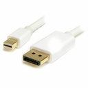 Cable DisplayPort Mini a DisplayPort Startech MDP2DPMM2MW          (2 m) Blanco 4K Ultra HD