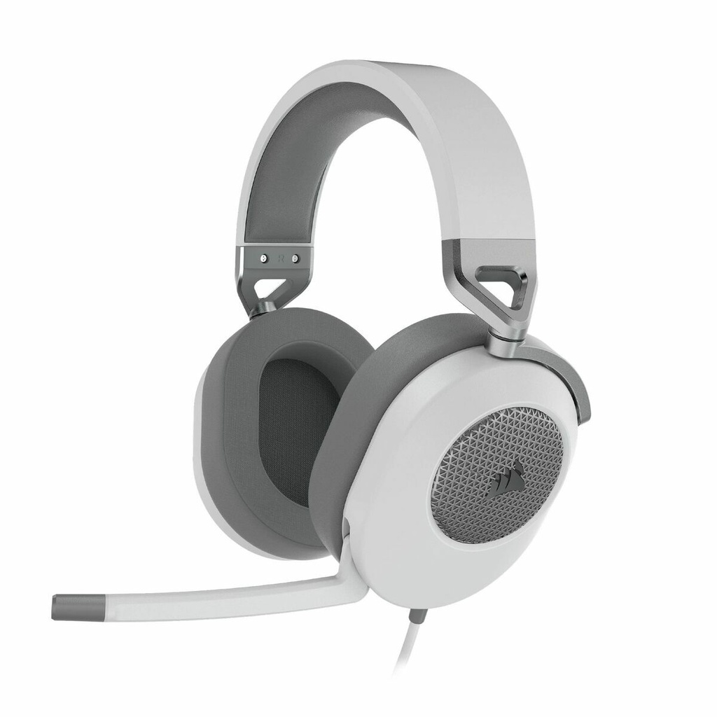 Auriculares con Micrófono Corsair HS65 SURROUND Blanco