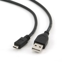 USB Cable to micro USB GEMBIRD 1.8m USB 2.0 A/Micro-B M (3 m) Black 1,8 m (1 Unit)