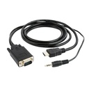 Adaptador VGA a HDMI con Audio GEMBIRD A-HDMI-VGA-03-6 Negro 1,8 m