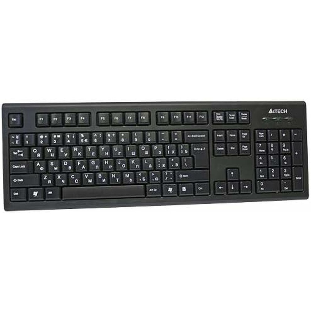 Teclado A4 Tech KR-85 Negro Inglés EEUU QWERTY