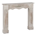 Frontal de chimenea Beige Madera de abeto Madera MDF 116 x 20 x 102 cm
