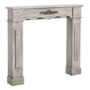 Frontal de chimenea Blanco Madera de abeto Madera MDF 116 x 20 x 102 cm 82 x 77 cm