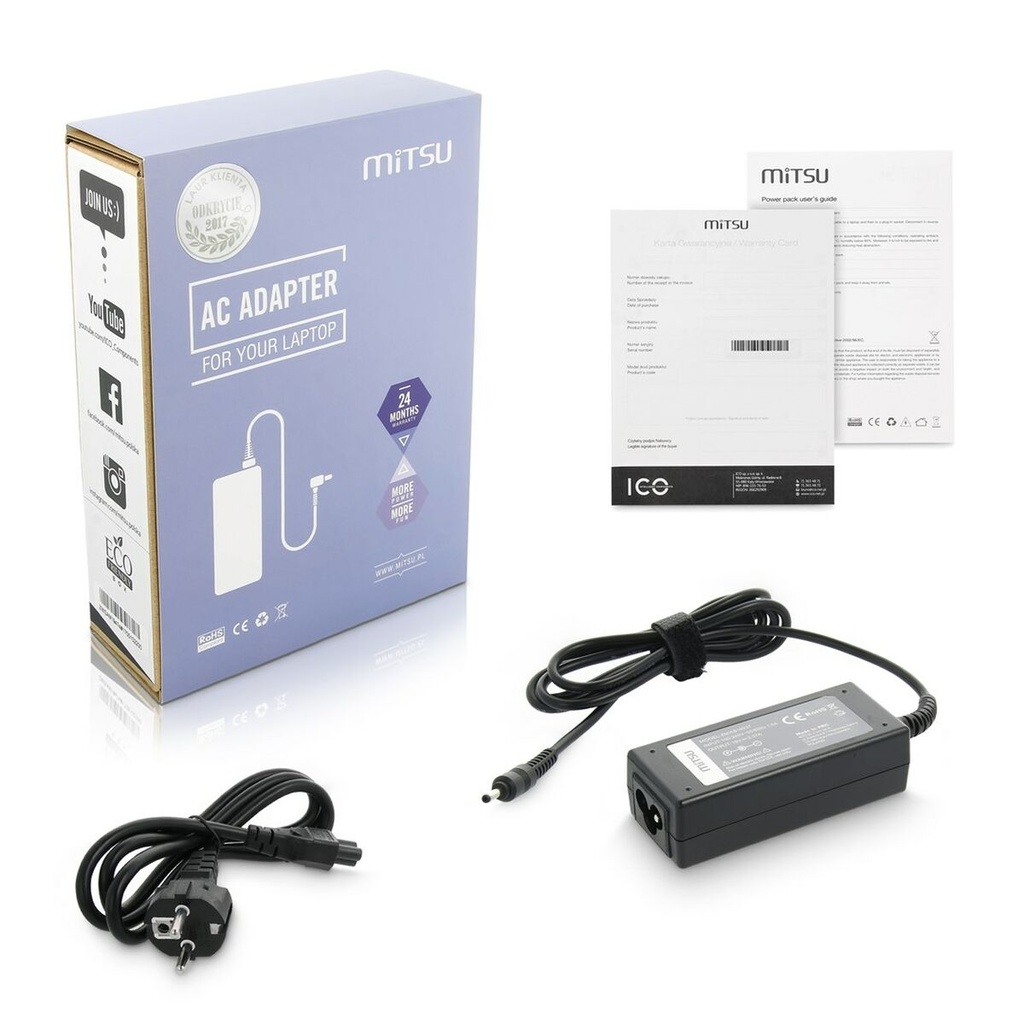 Cargador para Portátil Mitsu 5ZM009 45 W