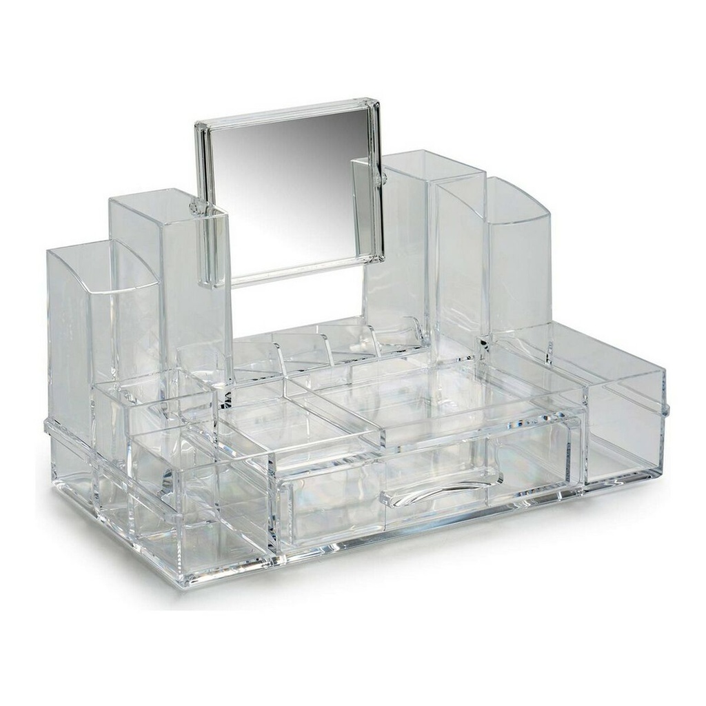 Organizador de Maquillaje Berilo 6221 Transparente 15,5 x 19,5 x 30 cm