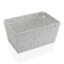 Multi-purpose basket Versa 20 x 15 x 30 cm White Black