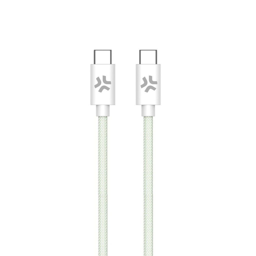 Cable USB-C Celly USBCUSBCCOTTGN Verde 1,5 m