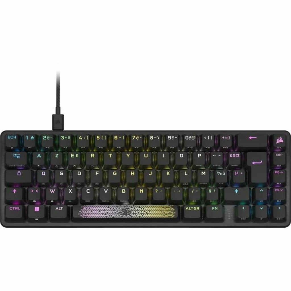 Teclado Corsair K65 PRO MINI Negro Francés AZERTY