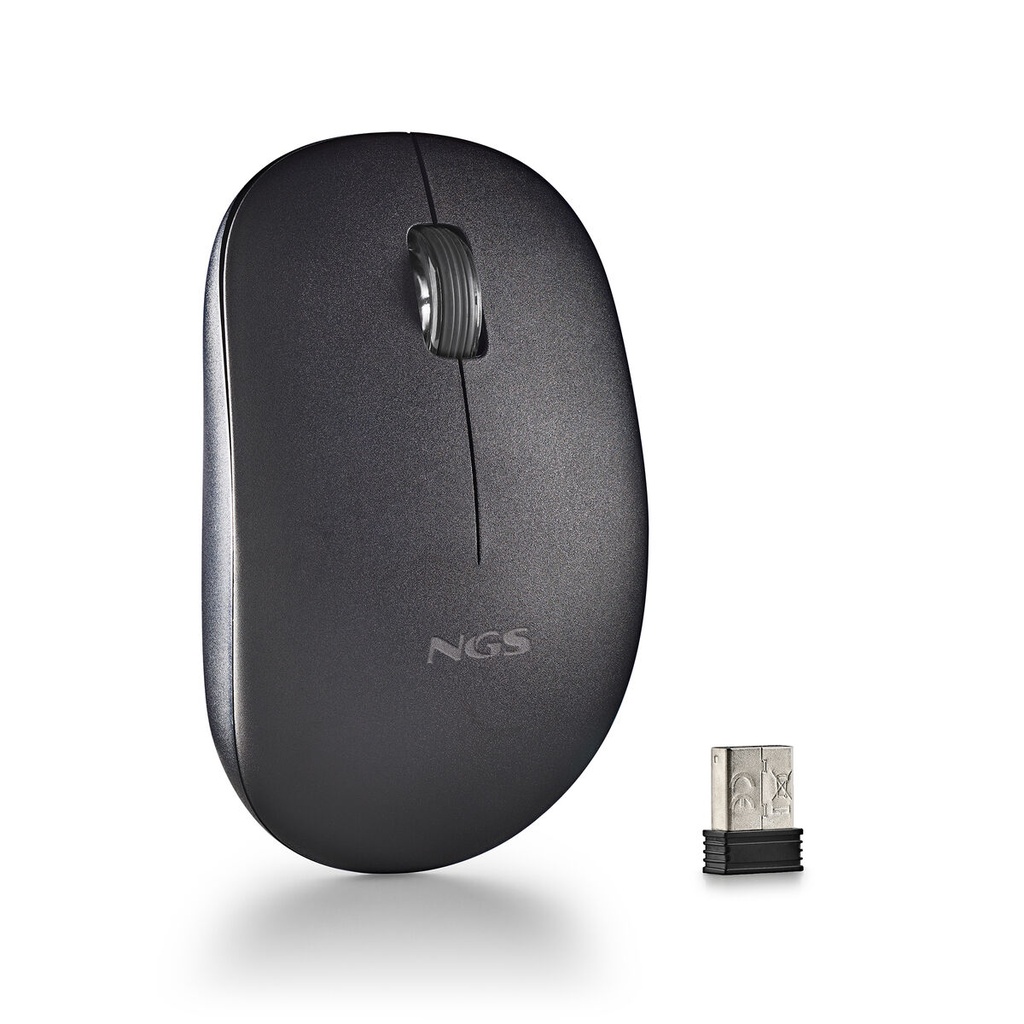 Ratón Inalámbrico NGS SILENT MOUSE Negro 1000 dpi (1 unidad)