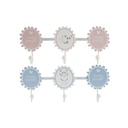 Perchero de Pared DKD Home Decor Madera Metal Oso Panda (40 x 4 x 16 cm) (2 pcs)