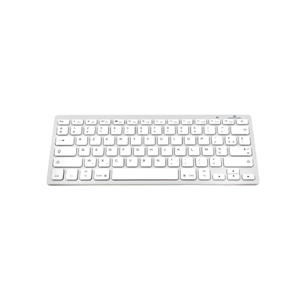 Bluetooth Keyboard Bluestork BS-KB-MICRO/BT/SP White Silver Spanish Qwerty