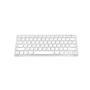 Teclado Bluetooth Bluestork BS-KB-MICRO/BT/SP Blanco Plateado Qwerty Español