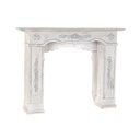 Frontal de chimenea Home ESPRIT Beige Abeto Acabado envejecido 88 cm 130 x 29,5 x 98 cm