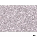 Eva Rubber Fama Silver 20 x 30 cm Glitter (10 Units)