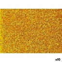 Eva Rubber Fama Golden 20 x 30 cm Glitter (10 Units)
