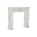 Frontal de chimenea Home ESPRIT Blanco Abeto Madera MDF 113 X 26 X 101 cm