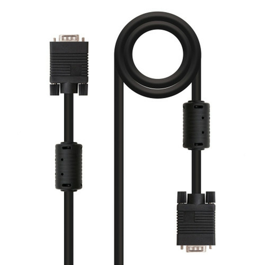 VGA Cable NANOCABLE 10.15.0106 Black 6 m