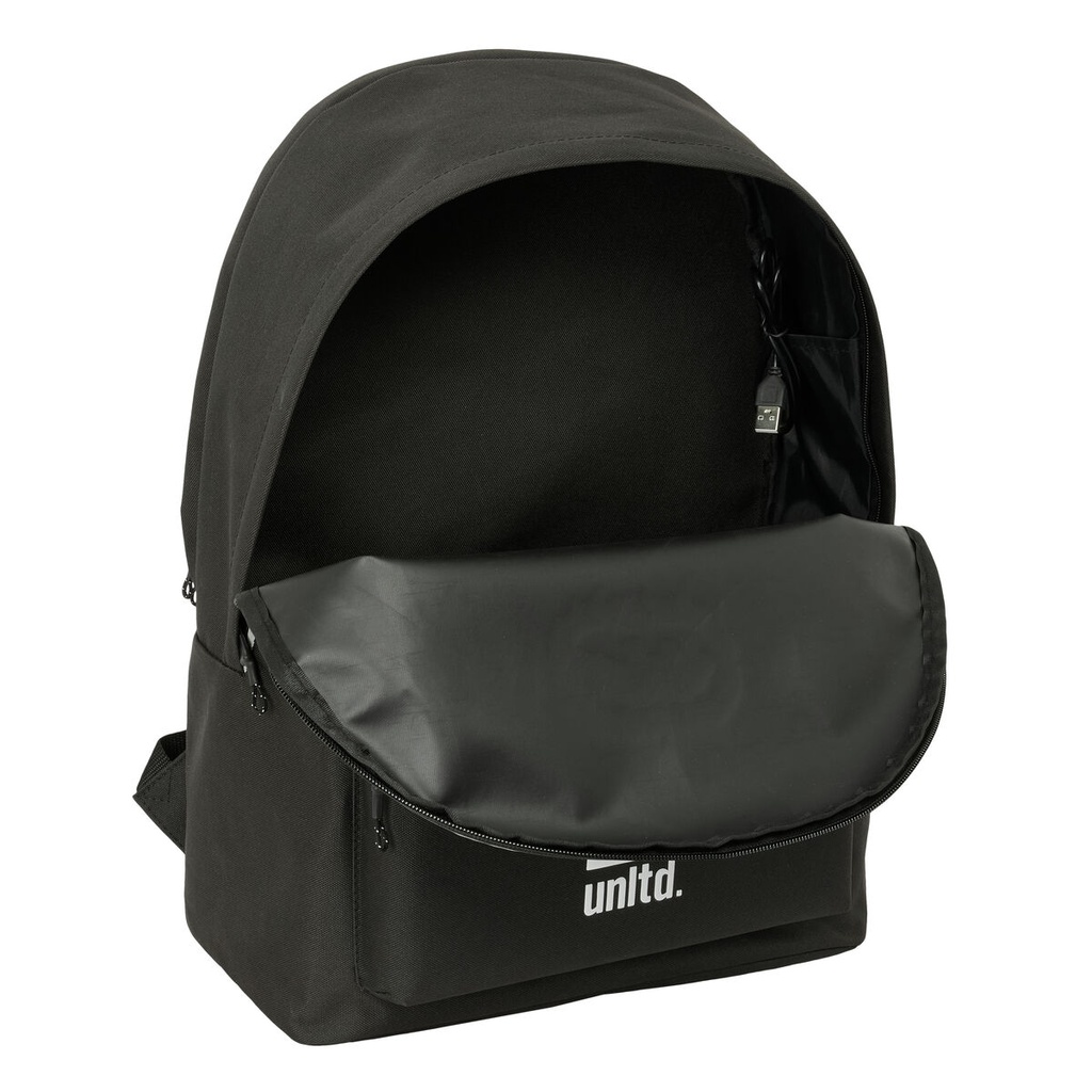 Mochila para Portátil Eckō Unltd. WORLDWIDE Negro 31 x 44 x 18 cm