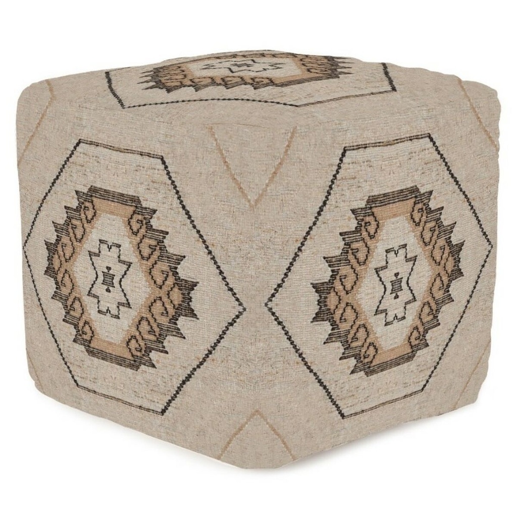 Reposapiés Home ESPRIT Marrón Natural 45 x 45 x 45 cm