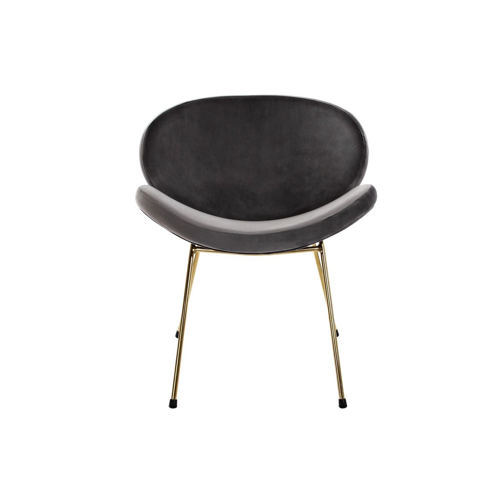 Silla DKD Home Decor Negro Dorado Poliéster Metal 62 x 58 x 73 cm