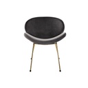 Silla DKD Home Decor Negro Dorado Poliéster Metal 62 x 58 x 73 cm