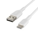 Cable USB-C a USB Belkin CAB001BT3MWH Blanco 3 m (1 unidad)