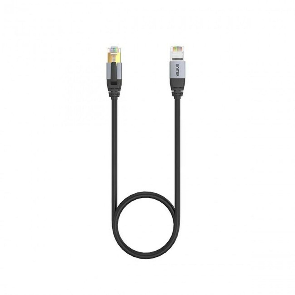 Cable de Red Rígido S/FTP Categoría 8 Unitek C18149AGY03-1M Negro 1 m