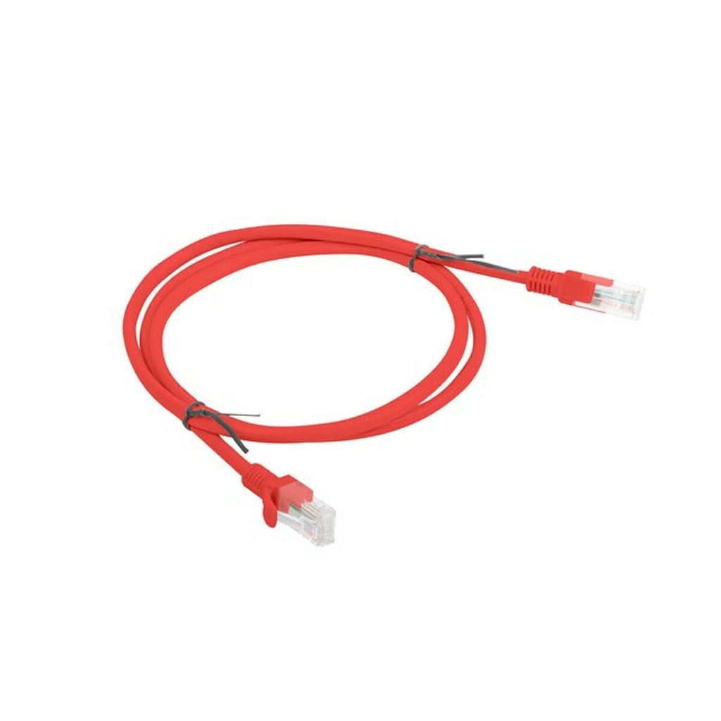 Cable de Red Rígido UTP Categoría 5e Lanberg PCU5-20CC-0100-R Rojo 1 m