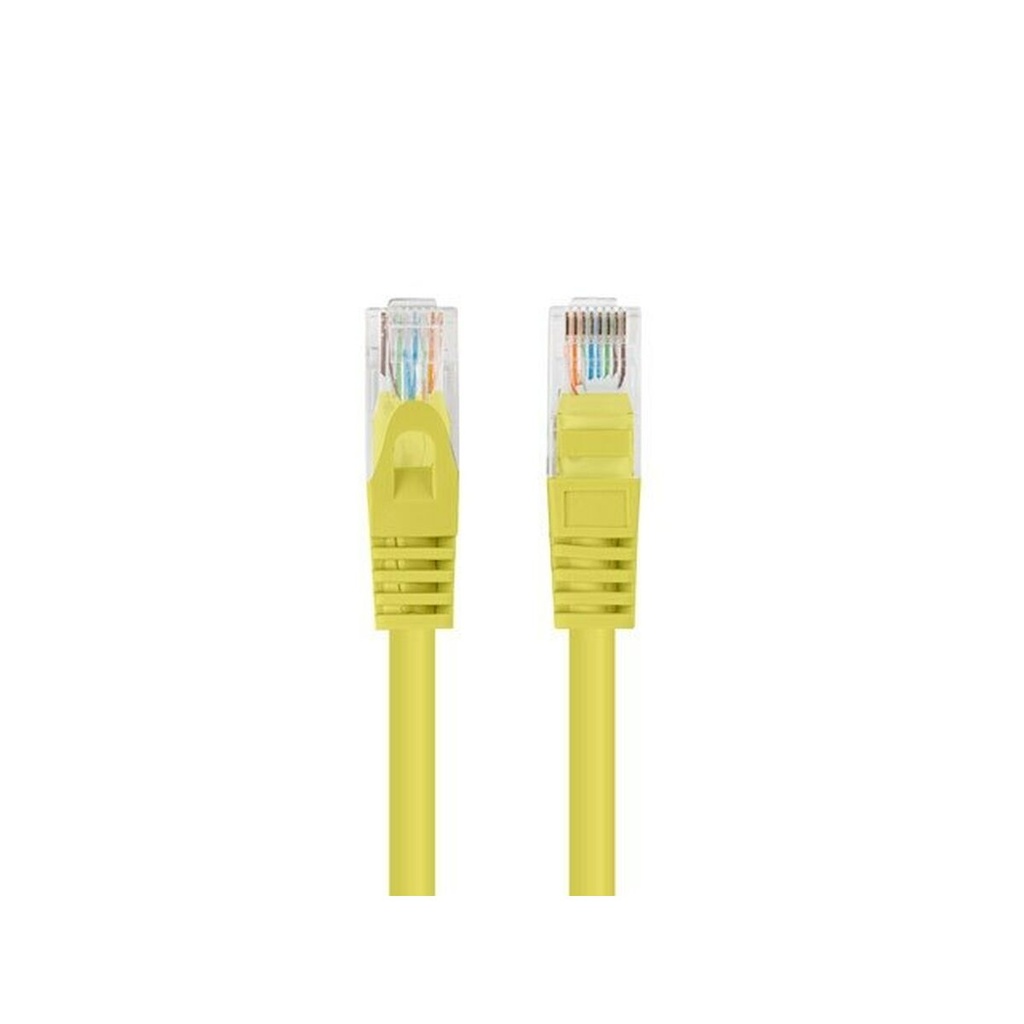 Cable de Red Rígido UTP Categoría 6 Lanberg PCU6-20CC-0100-Y Amarillo 1 m