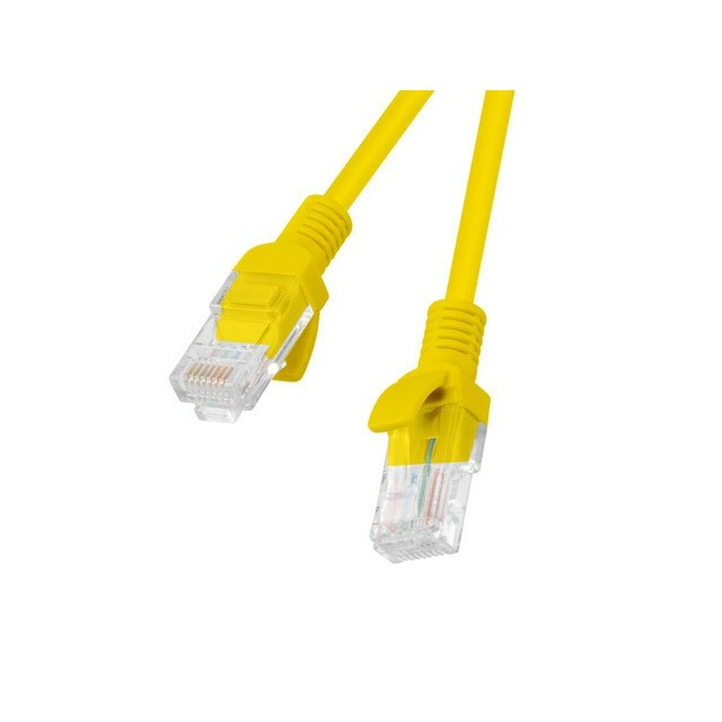 Cable de Red Rígido UTP Categoría 5e Lanberg PCU5-20CC-0050-Y Amarillo 50 cm