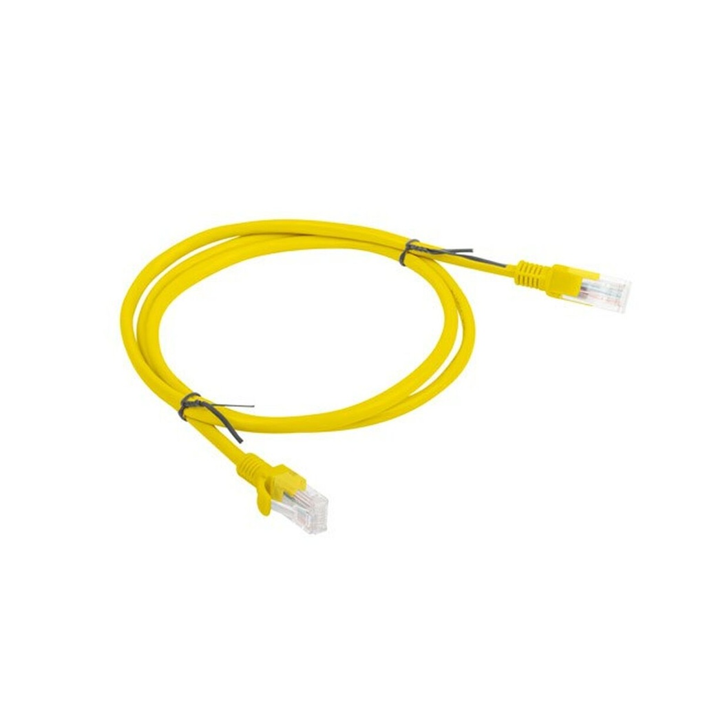 Cable de Red Rígido UTP Categoría 5e Lanberg PCU5-20CC-0100-Y Amarillo 1 m