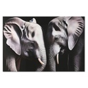 Cuadro Home ESPRIT Negro Gris Impreso 150 x 0,4 x 100 cm