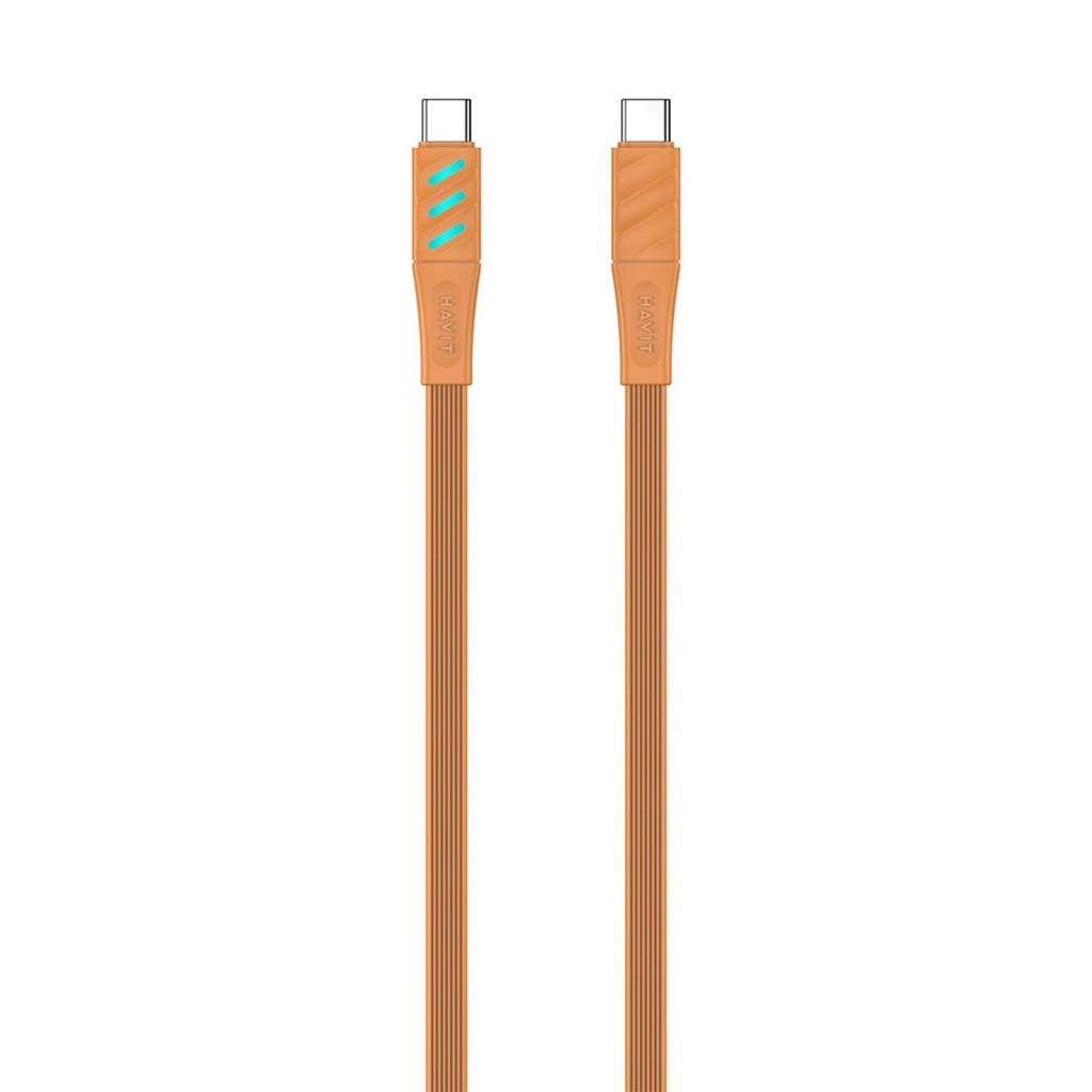 USB-C to USB-C Cable Havit CB6254 Orange 1 m