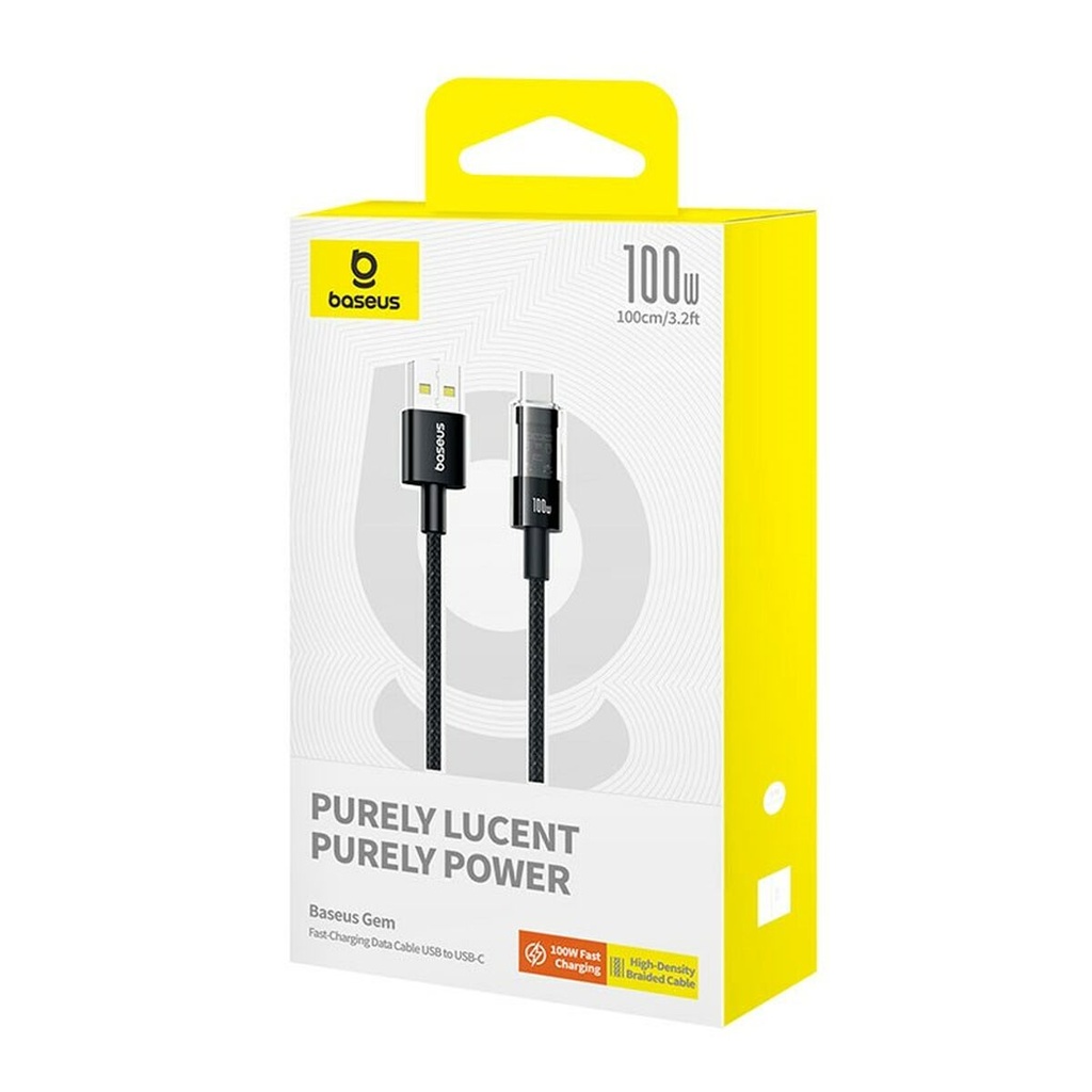 Cable USB A a USB-C Baseus P10373002111-00 Negro 1 m