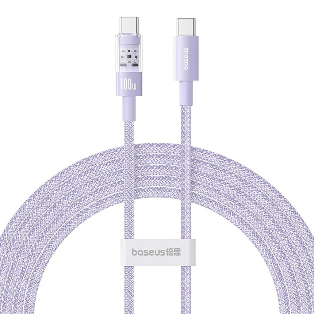 USB-C to USB-C Cable Baseus P10373000511-01 Purple 2 m