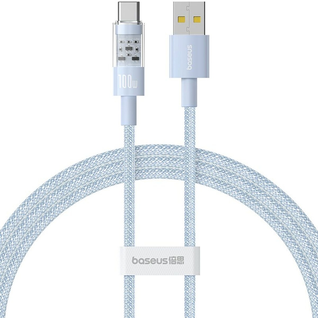 USB A to USB-C Cable Baseus P10373002311-00 Blue 1 m
