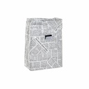 Bolsa Térmica DKD Home Decor Blanco Negro 20 x 10 x 28 cm Térmico