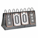 Desktop Calendar DKD Home Decor White Black 34 x 13 x 21 cm