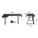 Desk Huzaro HZ-Hero 7.7 Black 160 x 60 cm