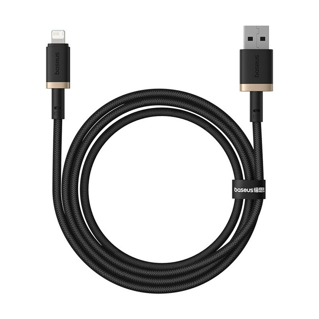 USB to Lightning Cable Baseus P10377801U01-00 Black Gold 1 m