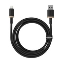 Cable USB a Lightning Baseus P10377801U01-02 Negro Oro 2 m