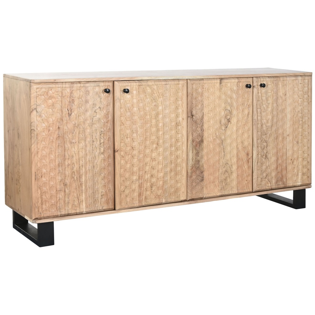 Aparador Home ESPRIT Metal Acacia 170 x 40 x 80 cm