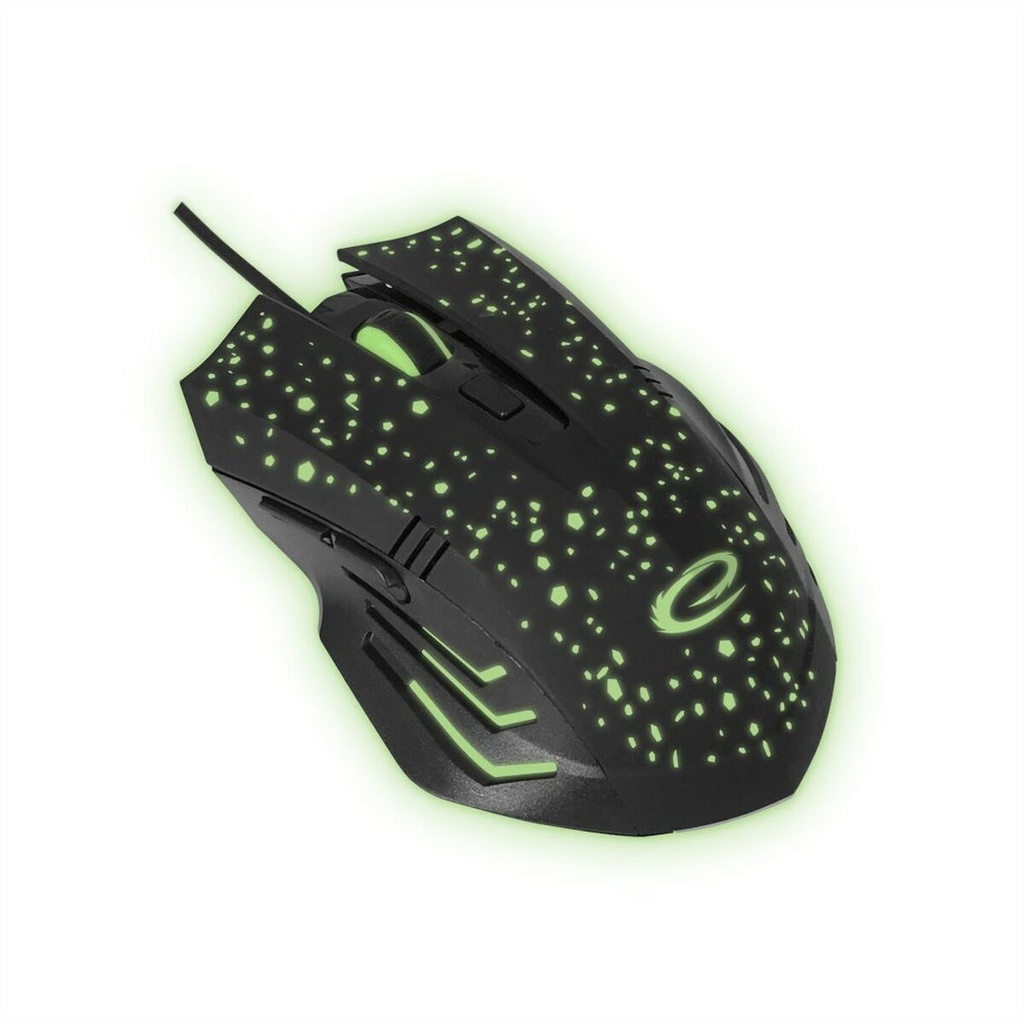 Ratón Gaming Esperanza EGM212 Negro Verde