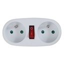 Plug adapter Esperanza ELK306W 2 Plugs