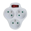 Ladrón de enchufe Esperanza ELK304W 3 Enchufes