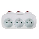 Plug adapter Esperanza ELK307W 3 Plugs